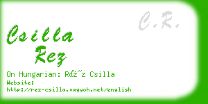 csilla rez business card